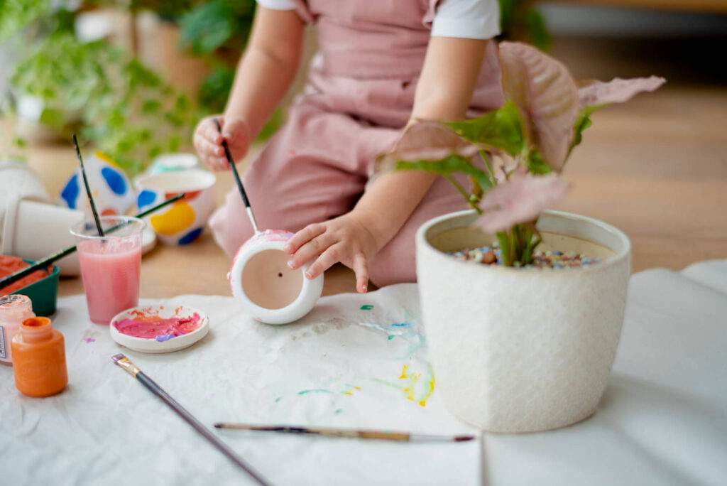 Hand-Painted Plant Pots