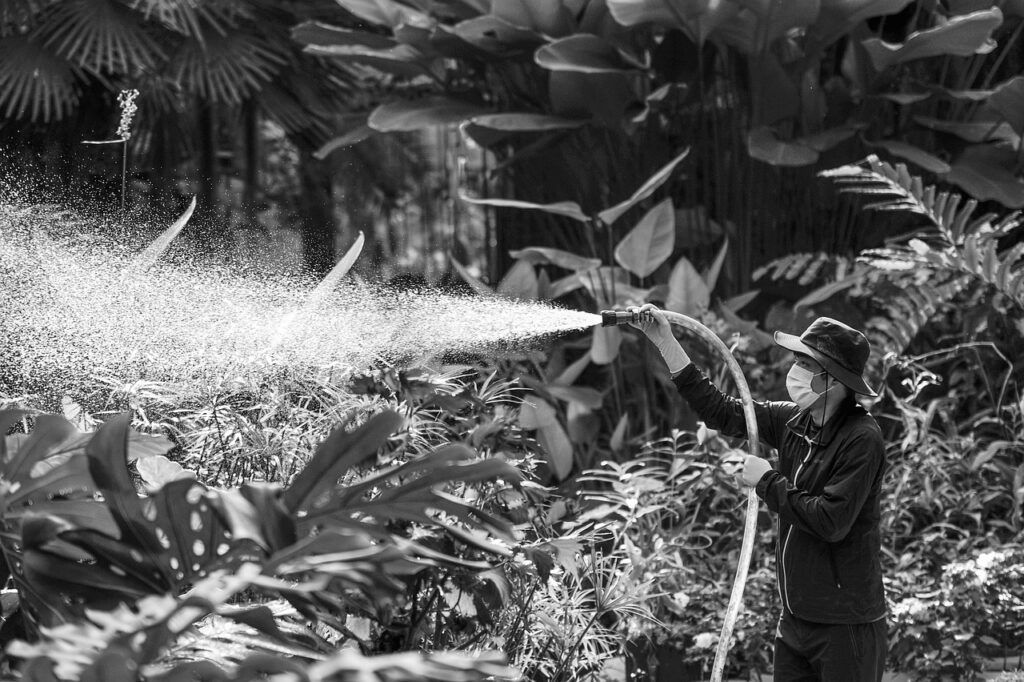 spraying hose